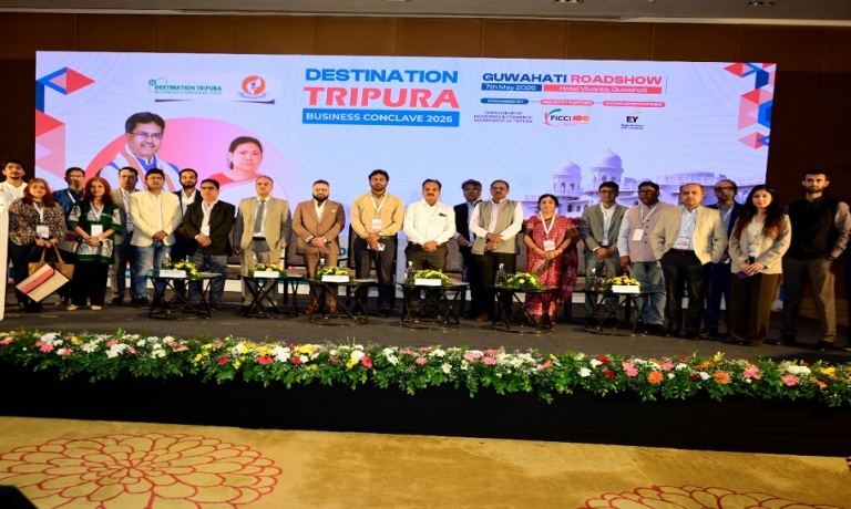 Tripura showcases investment potential at Guwahati road show ahead of Business Conclave 2026