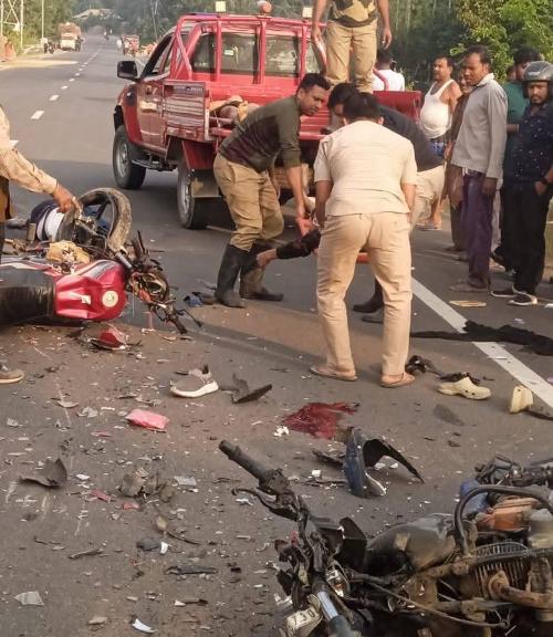 Fatal road mishap at Jolaibari-Belonia road, 3 bike riders died on the spot