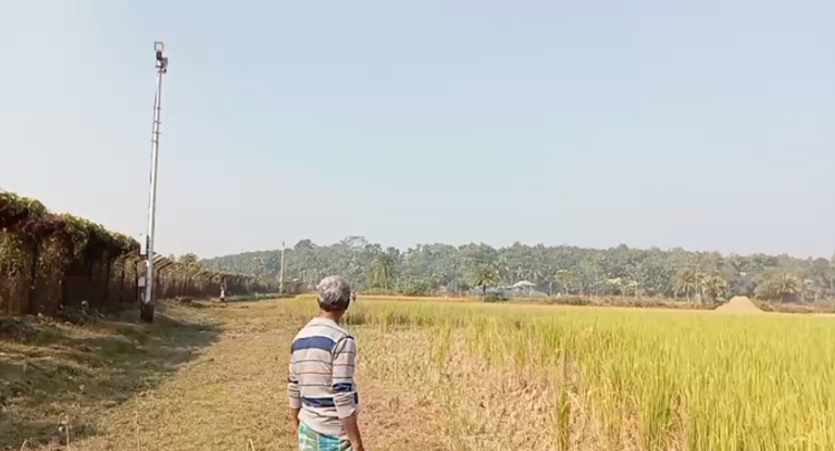 Farmers cry foul over high-powered border lights affecting crops, damages to occur in crores